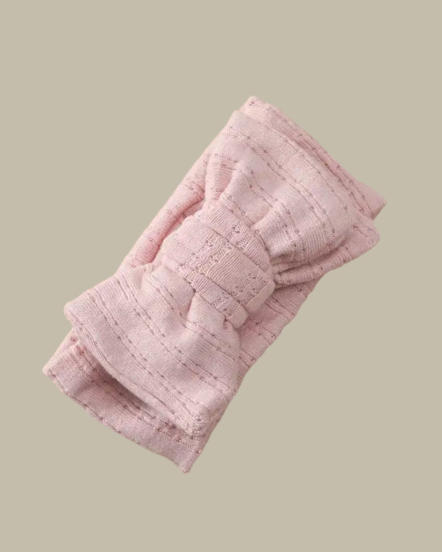 Pink Bow Headband - Les Pas De Bébé