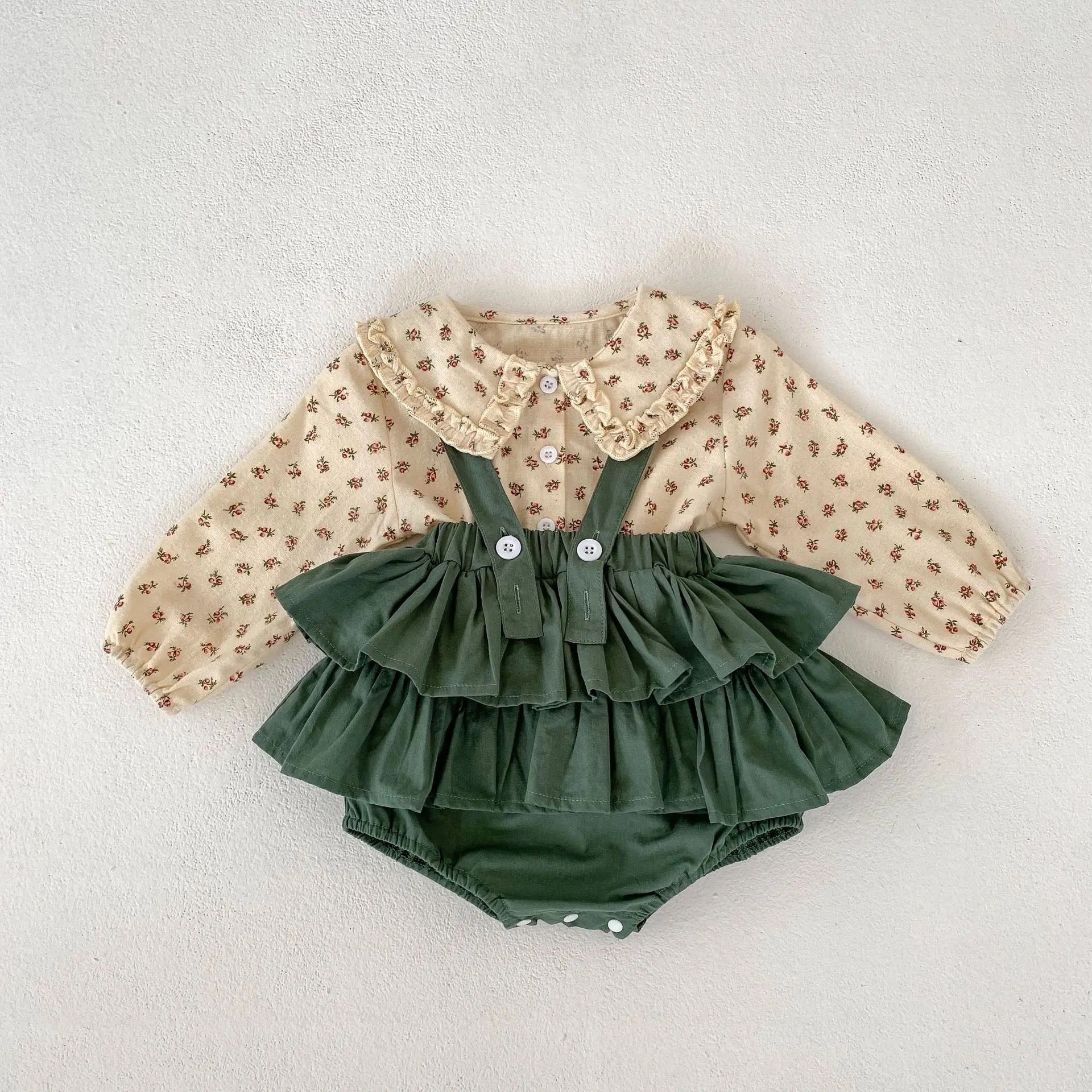 Ruffle Flower Set - Les Pas De Bébé