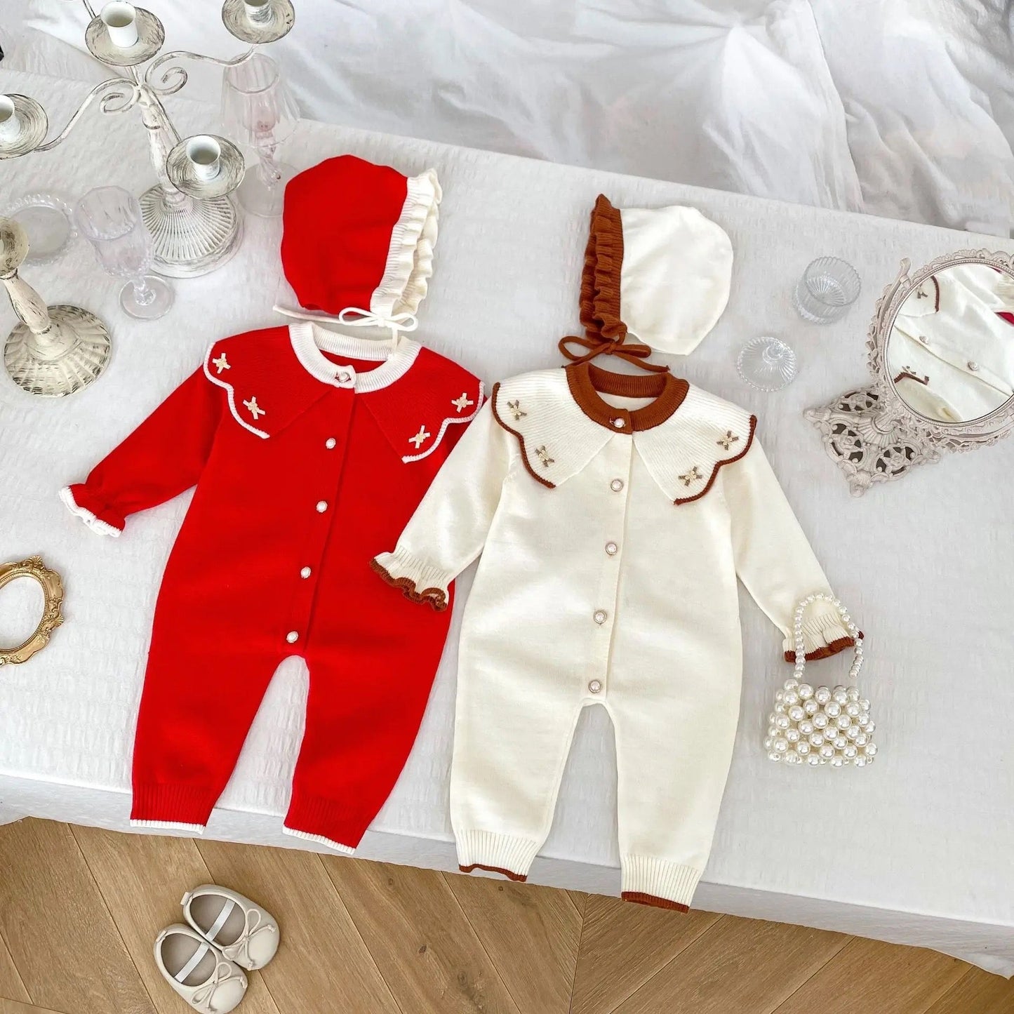 Vintage Cotton Onesie - Les Pas De Bébé