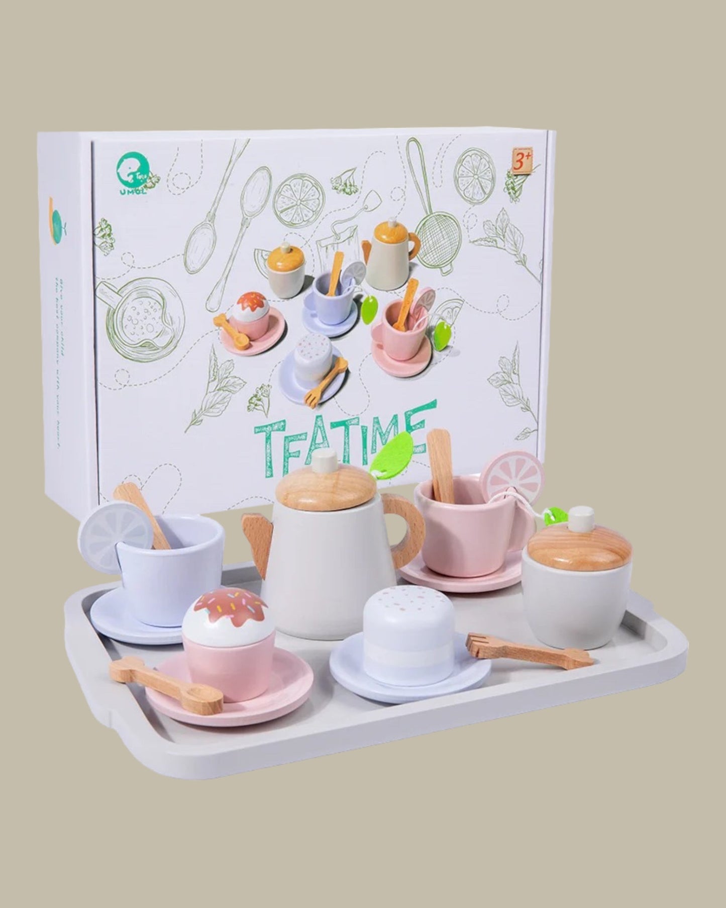 Wooden Tea Set - Les Pas De Bébé