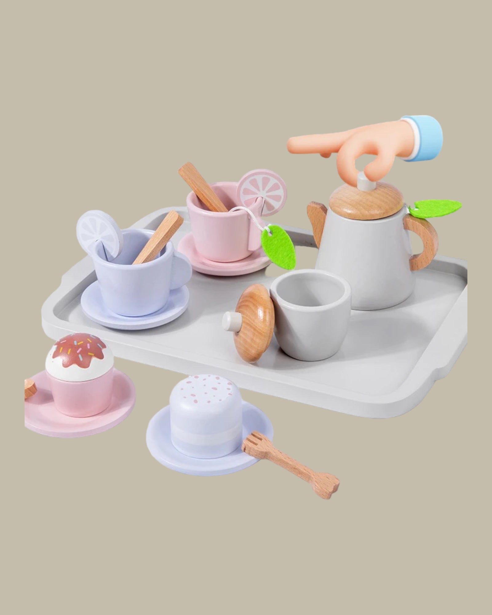 Wooden Tea Set - Les Pas De Bébé