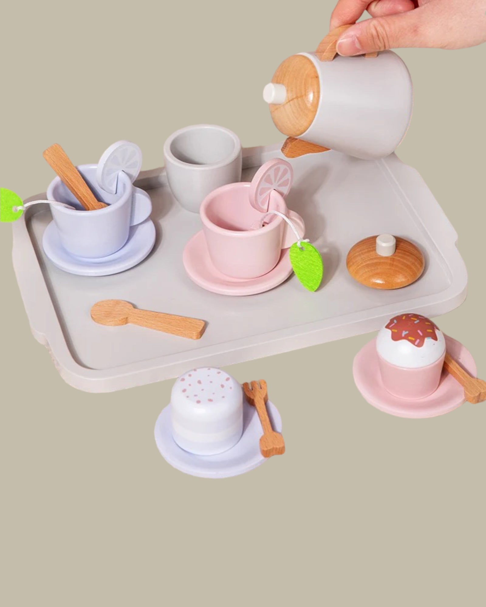 Wooden Tea Set - Les Pas De Bébé